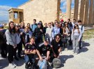 Photo de groupe des 1es devant l'Erechthéion sur l'Acropole